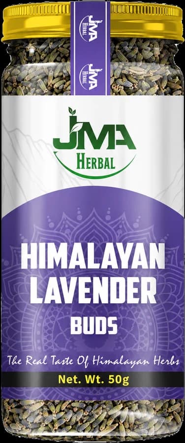 JMA Herbals Himalayan Lavender Buds, 50g glass jar